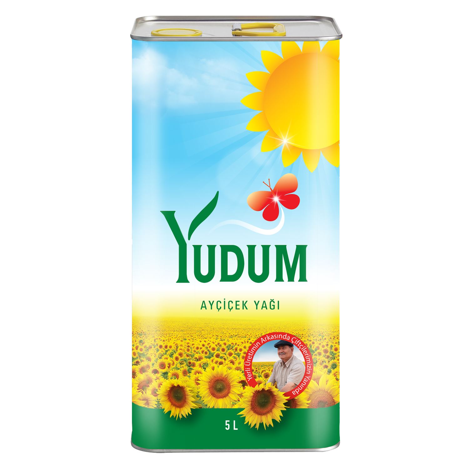 Yudum Ayçiçek Yağı Teneke 5 Lt