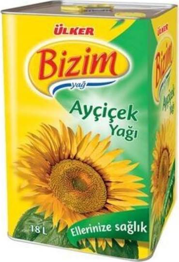 Ülker Bizim Ayçiçek Yağı 18 L